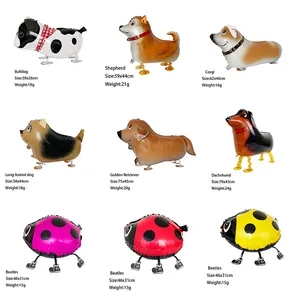 Walk Animal Balloon Marine Farm Jungle Cute Pet walking Animals HELIUM Globos For Party Decorations Dog Panda