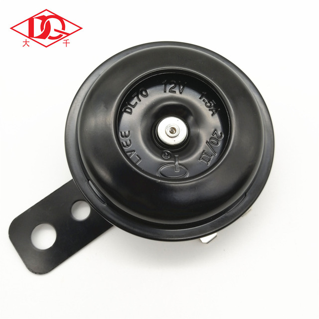 Universal Motorcycle Horn Black Alarm Loud 105db Speaker Electric 12V Alarm Horns Waterproof Trumpet for Scooter