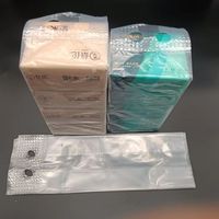 Sacs essuie-tout en plastique avec poignée pour emballage de papier hygiénique à soufflet latéral personnalisé