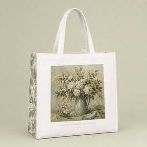 Borse Shopper in Tela di Cotone da Donna con Logo Personalizzato e Stampa Lettere - Product Image 4