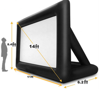 Meilleur écran de cinéma gonflable énorme de projecteur de cinéma de théâtre d'arrière-cour à la maison extérieure pour l'événement de partie