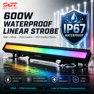 Projecteur LED mural étanche IP67 600W 5050 112pcs 3030 DMX512 RGB blanc froid avec effet <span class=keywords><strong>flash</strong></span> et atomisation pour soirée - Product Image 1