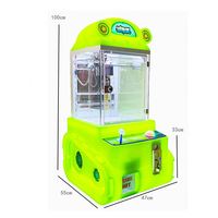 Machine de jeu d'arcade miniature à griffes pour attraper les poupées, avec fonction de paiement par code QR et insertion de pièces, cadeau boutique pour enfants, modèle individuel