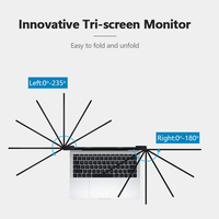 Meilleure vente USB-C double support de base réglable écrans externes moniteur portable à double écran