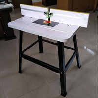 Table de fraisage robuste pour le travail du bois avec guide réglable et échelle de précision, pour le fraisage, le dégrossissage et la gravure