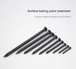 High Durability Black Hardened Steel Nails Factory OEM ODM Custom Round Head Concrete <b>Fasteners</b> - Product Image 3