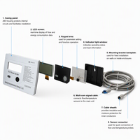 Compteur d'eau et de chaleur numérique de précision IP68 à ultrasons prépayé DN20 pour une mesure précise des faibles débits OEM