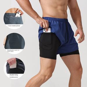DFU90 Short de sport respirant à séchage rapide, double couche, pour homme, idéal pour la gym et le basketball - Product Image 2