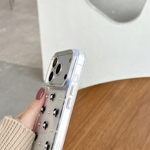 Funda Protectora para Teléfono con Diseño de Lazo Estilo Coreano, TPU, Antigolpes, para iPhone 17 Pro <span class=keywords><strong>Max</strong></span> 16, Transparente con Brillantina, para <span class=keywords><strong>Mujer</strong></span>, Venta al por Mayor - Product Image 5