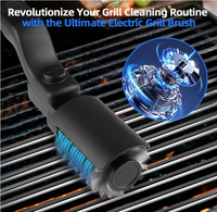 Brosse de nettoyage pour barbecue électrique améliorée, sans fil, rechargeable, avec angle réglable