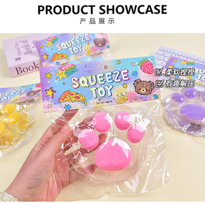 Jouet Squishy Patte de Chat en TPR Grande Taille, à Rebond Lent, en Forme de Griffe d'Ours, Doux à Presser, Jouet Anti-Stress pour Enfants - Product Image 6