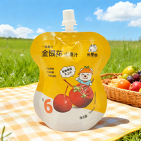 Pochette debout pliable en plastique compostable de haute qualité et bon marché, de forme personnalisée, de 100 ml à 2 l, avec bec verseur