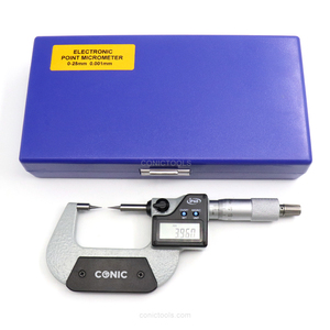 Dubbele Punt 0-25Mm/0-1 "2-weg Digitale Dubbele Puntmicrometer Voor Het Meten Van Boren, Groeven En Moeilijk Bereikbare Afmetingen - Product Image 6