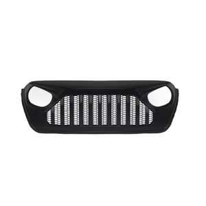Wrangler JL Fury กระจังหน้าแต่งระบายความร้อน,สีดำมันวาวสีดำสีขาวเหมาะสำหรับ Jeep Wrangler JL 2018 + - Product Image 1