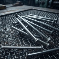 Clou en fil métallique trempé à tige lisse de qualité industrielle pour la fixation de matériaux de construction et le charpente de bâtiments professionnels