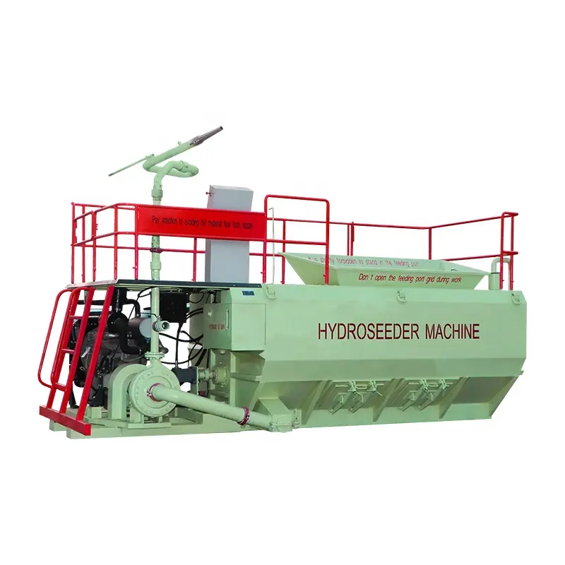 6000L China Hydro Mulchers e equipamento de hidrossemeadura para locais de mineração de 1600 galões Verde