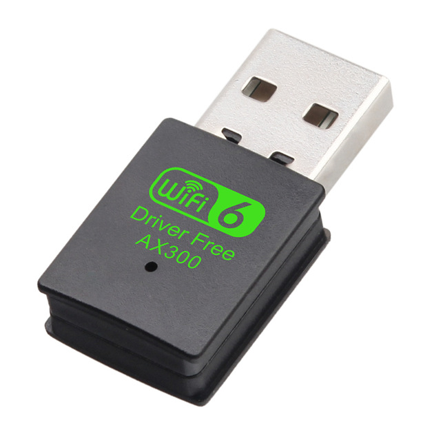 WiFi 6 External USB 300Mbps Wireless Adapter for Laptop Desktop