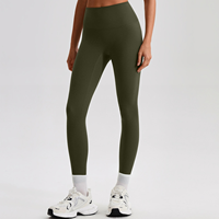 Grenzüberschreitende europäisch-amerikanische Nude-Look Damen Yoga-Leggings aus Spandex/Nylon mit hoher Taille, Po-Lifting-Effekt und eng anliegendem Stretch-Schnitt
