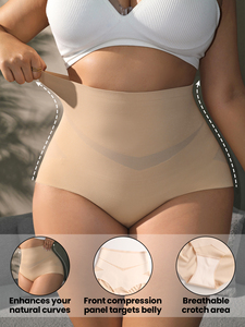 <span class=keywords><strong>Faja</strong></span> Moldeadora de Cintura Alta <span class=keywords><strong>para</strong></span> Mujer, Control Firme, Sin Costuras, Transpirable, Tallas 3XL 4XL, Reductora de Abdomen - Product Image 5