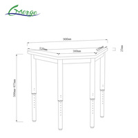 Nouveau design Ensemble de salle de classe combinée Table à cartes pour enfants et chaise de bureau pour étudiants Mobilier scolaire-Bureaux de bureau