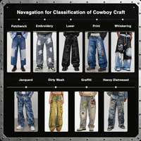 Jean décontracté baggy en denim délavé style streetwear tendance pour homme