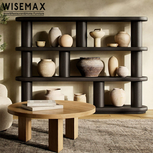 WISEMAX mobili casa moderna soggiorno sala da esposizione libreria in legno massello scaffali aperti libreria per casa Hotel - Product Image 3