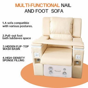 Modern stil ahşap taban ayak banyo sandalyeleri drenaj pompası Spa pedikür koltuğu tırnak tahtası ve ayaklık ile - Product Image 3