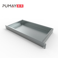 PUMAY PD001 1U-250 条纹机箱 耐用机架导轨 1U 机架式服务器支架 铝制分体结构 拉丝表面处理 ROSH