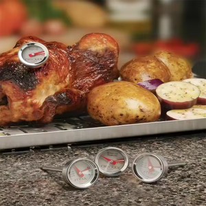 SHENWei เครื่องวัดอุณหภูมิสเต็กแบบหมุนด้วยไฟฟ้า, SWT-002D สแตนเลสขนาดเล็กกันน้ำพร้อมหัววัดสำหรับการทำบาร์บีคิวกลางแจ้งห้องครัว - Product Image 2