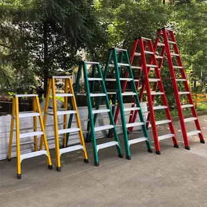 Glasvezel Stap Uitbreiding Geïsoleerde Grote Ladder Dubbelzijdige Elektriciens Elektrische Ladder Opvouwbare Glasvezel Aanpassen Outdoor