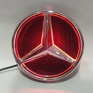Emblème d'étoile de calandre de voiture à lumière blanche, logo éclairé par LED pour Mercedesz W205 C E R ML GL GLA CLA CLS 2013-2016 - Product Image 4
