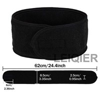 Bandeau de Spa Personnalisé avec Logo, Serviette de Maquillage et de Soins du Visage, Bandeau Réglable en Tissu Doux pour le Lavage du Visage et la Douche