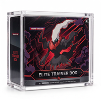 Boîte de protection magnétique en acrylique épais de luxe pour ETB, présentoir transparent pour collection Elite Trainer TCG