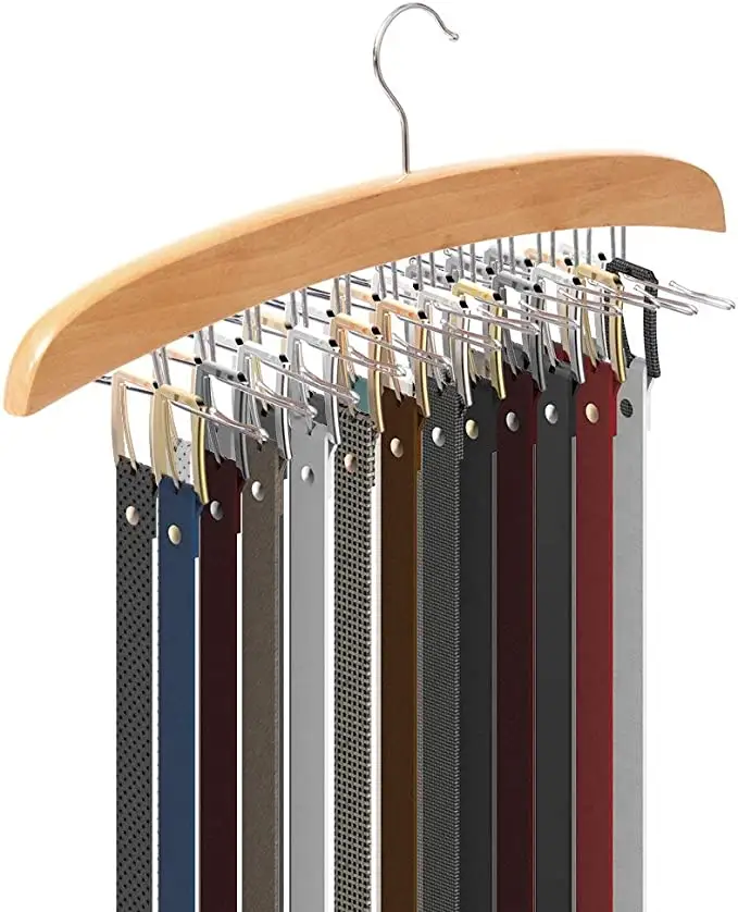 Tailai Massivholz Metall Zubehör Kleiderbügel Trio für kleine Kleidungs stücke Krawatten Home Tie Rack Kleiderbügel Rack Krawatten halter