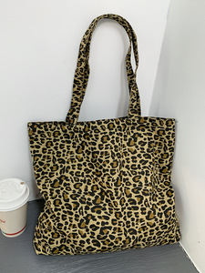 Zhaoxi Chất Lượng Cao Thời Trang Leopard Mô Hình Dày Canvas Tote Túi Với Biểu Tượng Tùy Chỉnh Và Kích Thước - Product Image 4