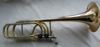 High Grade Gold Brass Bell Bb/F/Gb/D Key Bass Trombone (JTB-320)