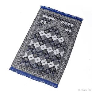 Alfombra de oración plegable con diseño de flor de cerezo en tela chenilla hecha a medida, tejido de poliéster, entrega/stock disponible al por mayor/Musulmán - Product Image 2