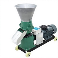 Machine automatique de fabrication de granulés d'aliments pour animaux, capacité 400-500 kg/h, tension 220-380 V, matériau en alliage, granulés multi-tailles 3
