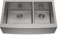 Évier de cuisine en acier inoxydable fait main de style fermier américain personnalisé Cupc 16g 18g 316 304 avec devanture