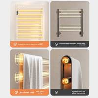 Sèche-serviettes électrique en aluminium avec thermostat, radiateur pour serviettes de salle de bain pour hôtels