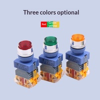 Interruptor de Botón de Encendido YIJIA LAY37-11DNZS, Autobloqueante, 1 Normalmente Abierto, 1 Normalmente Cerrado, 22 mm, Iluminado, Plástico, IP40