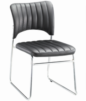 Chaise de visiteur de salle d'attente de bureau moderne en cuir synthétique de haute qualité en gros