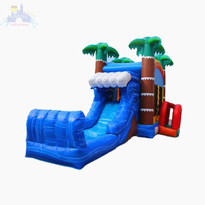Castillo inflable de jungla <span class=keywords><strong>Tropical</strong></span> Jumping Combo Bounce House Backyard Castillo Inflable Jungla inflable Jumping Bouncer - Product Image 1