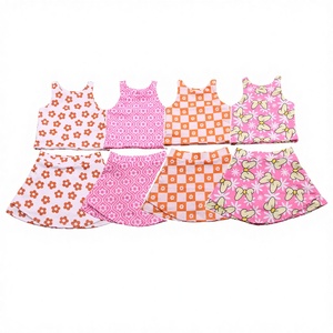 Nuevo Conjunto de 2 Piezas de Ropa Deportiva para Bebés Niñas, Shorts Florales, Cintura Elástica Transpirable, Estampado Personalizado de Princesa - Product Image 3