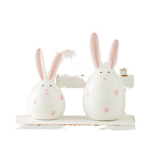 Shumen carino in ceramica coniglio emozionale stabilizzatore Workstation piccolo oggetto per la decorazione della casa per il soggiorno e la <span class=keywords><strong>ristrutturazione</strong></span> del Desktop - Product Image 2