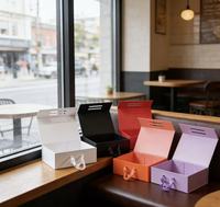 Boîte pliante recyclable à ouverture manuelle, boîte magnétique rigide, boîte de rangement magnétique de luxe, boîte cadeau en carton pour vêtements