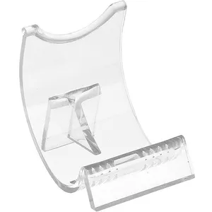 Transparency Acrylic Lighter Display Stand Curved Clear Acrylic Lighter Holder C Shaped Lucite Holder Bracket For Lighter