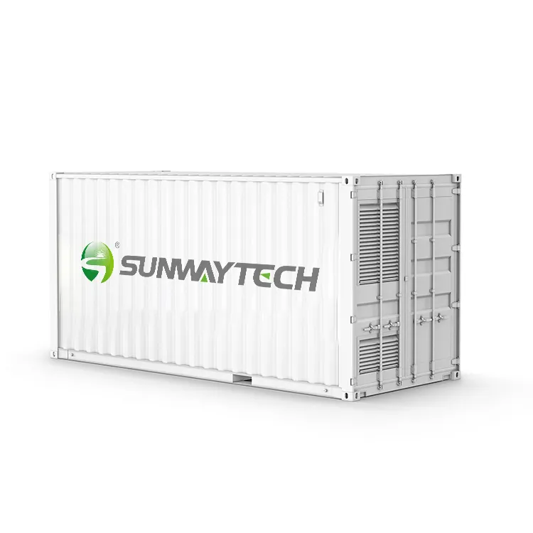 Contenitore per batterie Sunway 1MWh, 1.25MWh, 2MWh contenitore per sistema di accumulo di energia a batteria al litio