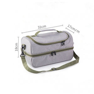 Sac isotherme de pique-nique portable, logo personnalisé, sac isotherme pour déjeuner, sacoche thermique, sac de rangement pour aliments scolaires - Product Image 3