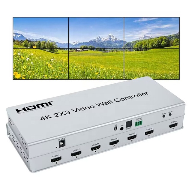 High Quality 4K 2x3 HDMI Video Wall Controller 1080P 2x3 Splicing TV Video Wall Controller